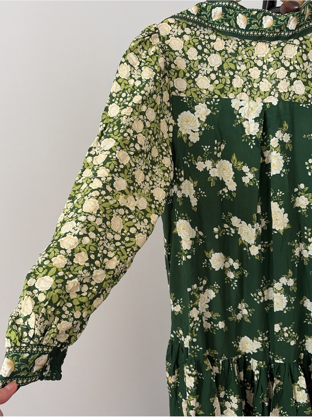 FARM Rio Green Floral Shirt Maxi Dress - Picture 8 of 9